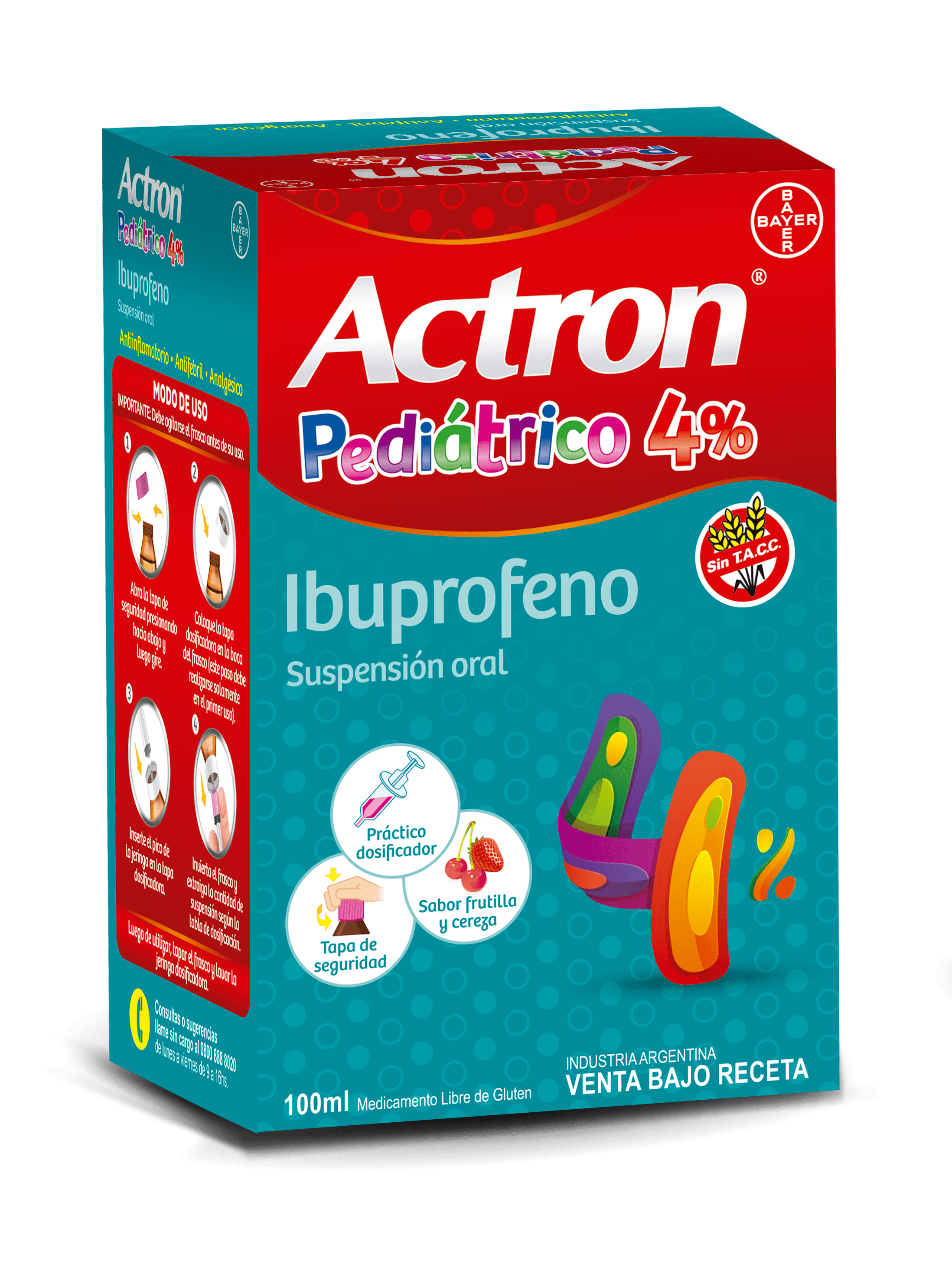 ACTRON®PEDIATRICO 4% | Actron Adultos Argentina